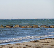 Am Strand der Ostsee.